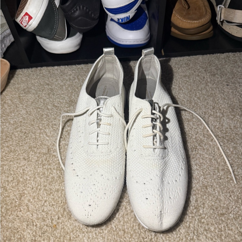 White Knit Men's Shoes